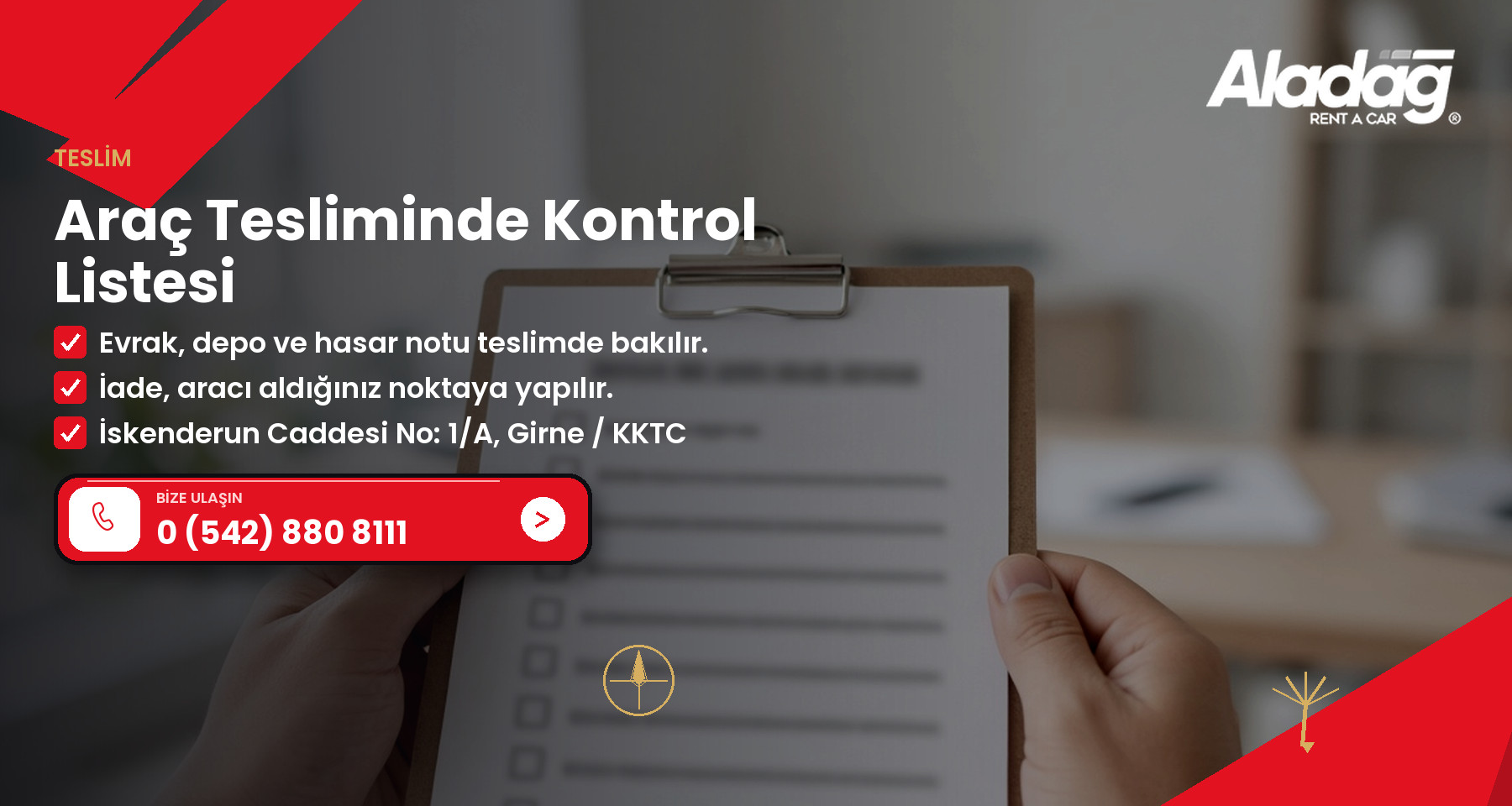 Araç Tesliminde Kontrol Listesi