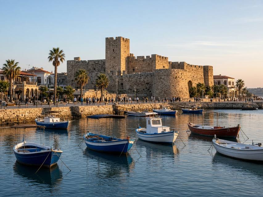 Girne limanı ve kıyı
